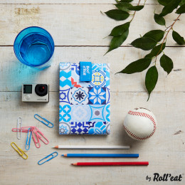 Pochette sandwich réutilisable Boc'n'Roll - Patchwork Blue