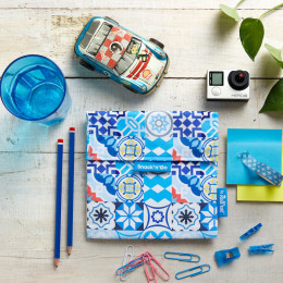 Pochette lavable et réutilisable Snack'n'Go - Patchwork Blue