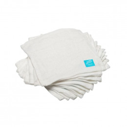 25 lingettes bambou éponge Terry - Cream
