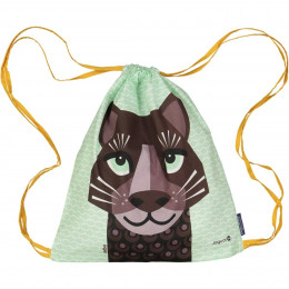 Sac d'activités enfant en coton BIO - Love Cats - Jaguar