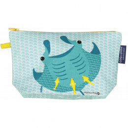 Trousse à soufflets en coton Bio - Raie Manta