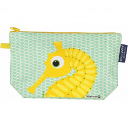 Trousse à soufflets en coton Bio - Hippocampe