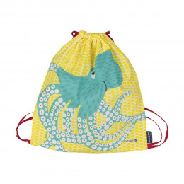 Sac d'activités enfant en coton BIO - Poulpe