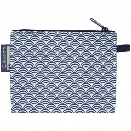 Mini trousse - porte monnaie en coton BIO - Baleine