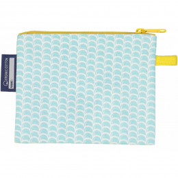 Mini trousse - porte monnaie en coton BIO - Raie manta