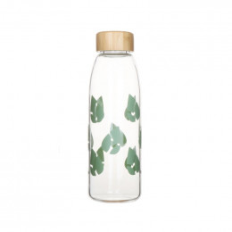 Bouteille imprimée en verre - 550 ml - vert