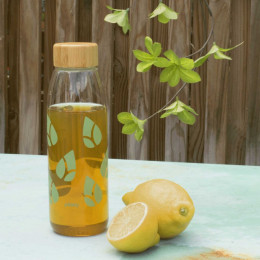 Bouteille imprimée en verre - 550 ml - vert