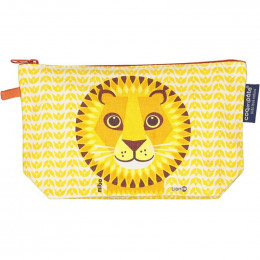 Trousse à soufflets en coton Bio - Love Cats - Lion