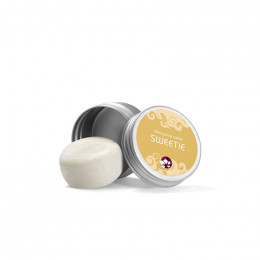 Shampooing solide démêlant SWEETIE format voyage - boite métal