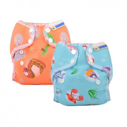 2 culottes Wizard Duo - Extra Large - Océan + Savane