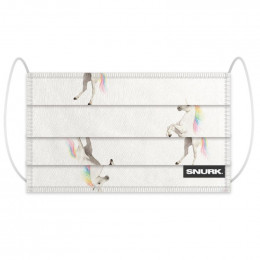 Masque buccal en coton bio - Unicorn White