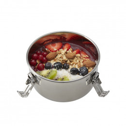 Bol en inox avec couvercle hermétique - 12 cm - 700 ml