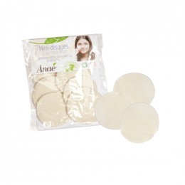 7 minis disques à démaquiller en coton BIO
