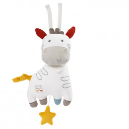 Peluche musicale en coton bio - Zèbre