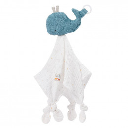 Doudou en coton Bio - Baleine