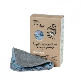 7 lingettes démaquillantes lavables - Coton Bio - Mer
