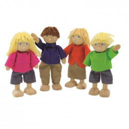Famille de poupées pour maison en bois - à partir de 3 ans