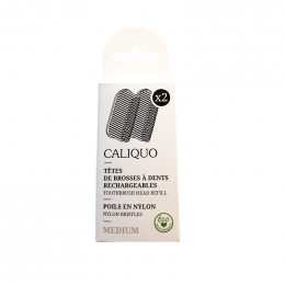 2 têtes de rechange pour brosse à dent Caliquo pour adulte - Medium