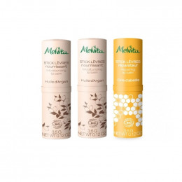 2 sicks à lèvres argan nourrissant + 1 stick à lèvres réparateur Gratuit