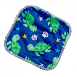 25 lingettes minky - Tortues - Lot de 25