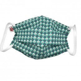 Masque buccal avec pince nez pour adulte - Iska green