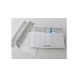 Enveloppes papier recyclé 110 x 220 mm, gommées, 75 g - Lot de 100