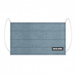 Masque buccal en coton bio - Uni Blue
