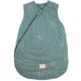 Gigoteuse mi-saison Cocoon - Gold confetti & Magic green