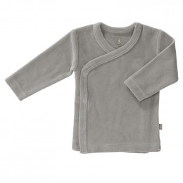 Cardigan croisé bébé en velours Polama grey