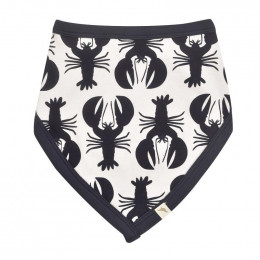 Bavoir bandana réversible - 0 à 12 mois - Homards Navy