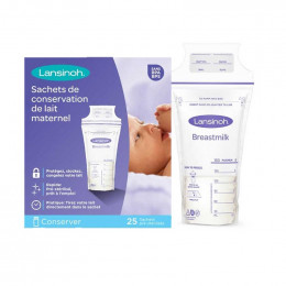 Sachets de congélation pour lait maternel - 25 pièces
