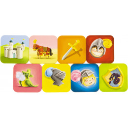 Mémo en bois Les Chevaliers - à partir de 5 ans