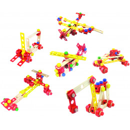 Coffret jeu bricoleur Batibloc en bois - à partir de 4 ans
