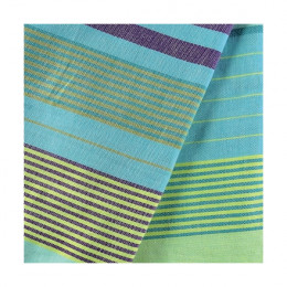 Fouta Sud en coton Bio Aqua 100 x 200 cm
