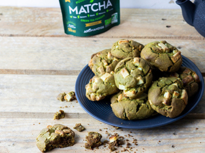 Recette : cookies au Matcha bio et chocolat blanc